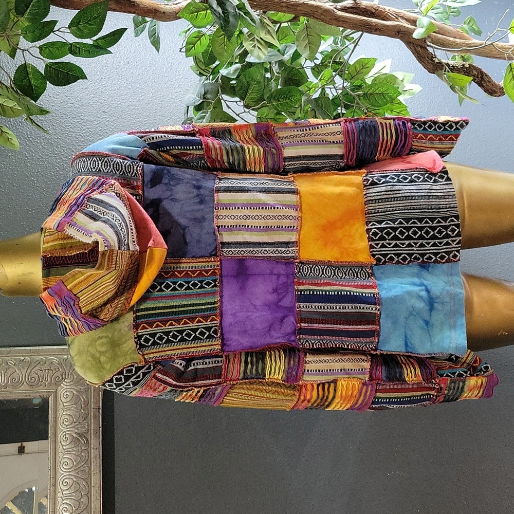 Rising International Womens Patchwork Multi Fabri… - image 8